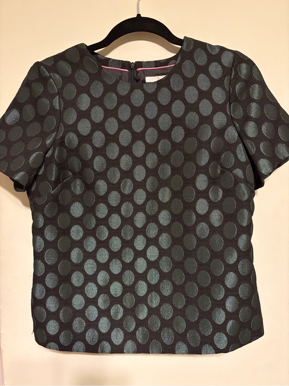 Boden Polka Dot Short Sleeve Top